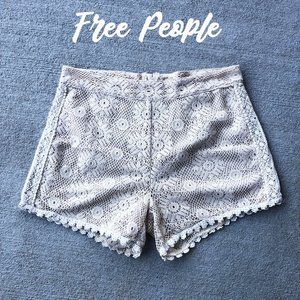Free People Crochet Lace Woman's Shorts / Summer Daisy Shorts